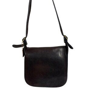 Vintage Coach NYC Classic Shoulder Bag 9170 Mocha Brown Pre 94 + Hang Tag Charm